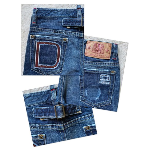 DSQUARED2 Oversized LOGO Denim JEANS - Picture 11 of 16